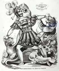 Van Amburgh the Brute Tamer, 1838